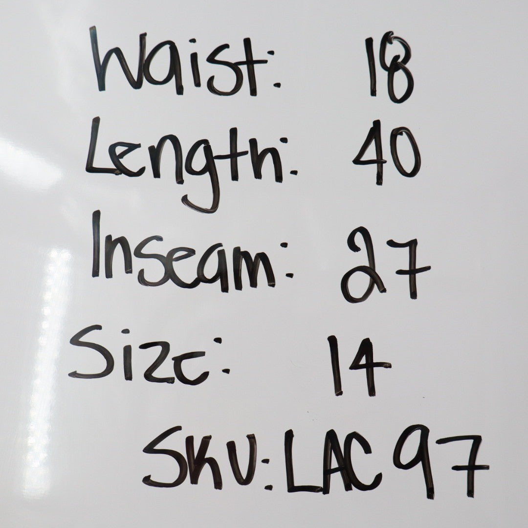 Wild Fable Black Wash High Rise Tapered Jeans Distressed Size 14