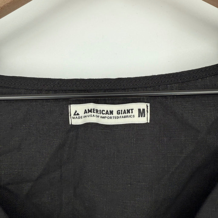 American Giant Women's Linen Tie Dress Size M