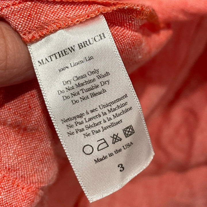 Matthew Bruch Drawstring Midi Skirt Size M