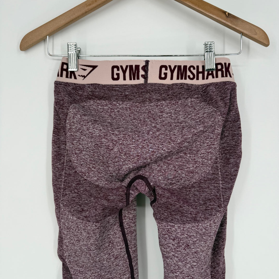 Gymshark Seamless Leggings Womens Small Purple Heather Skinny Leg Elastic Waist