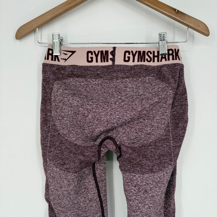 Gymshark Seamless Leggings Womens Small Purple Heather Skinny Leg Elastic Waist