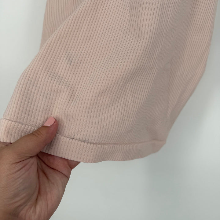 Lululemon Light Pink Ribbed Racerback Tank Top Mock Neck Sleeveless