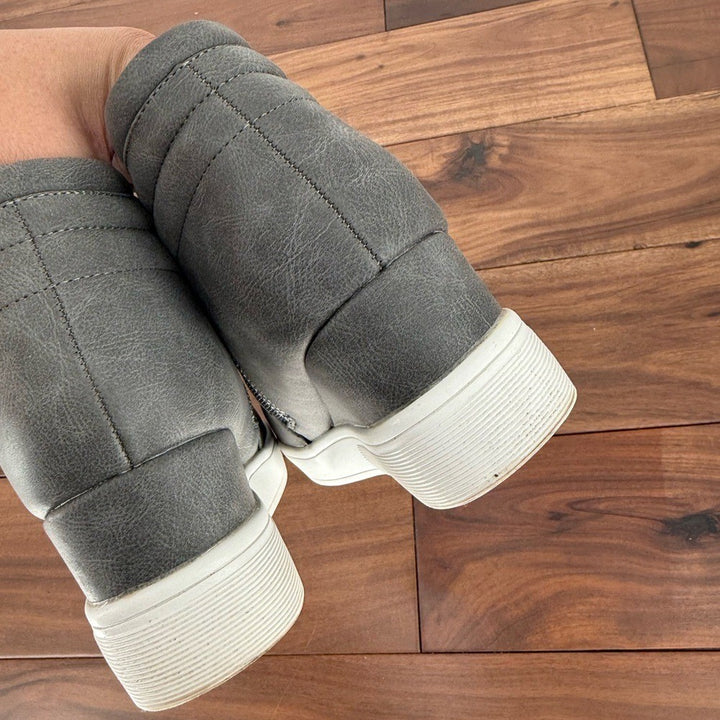 Dreams Pairs Women's Wedge Heel Ankle Boot Round Toe Size Zip Platforms Skeakers