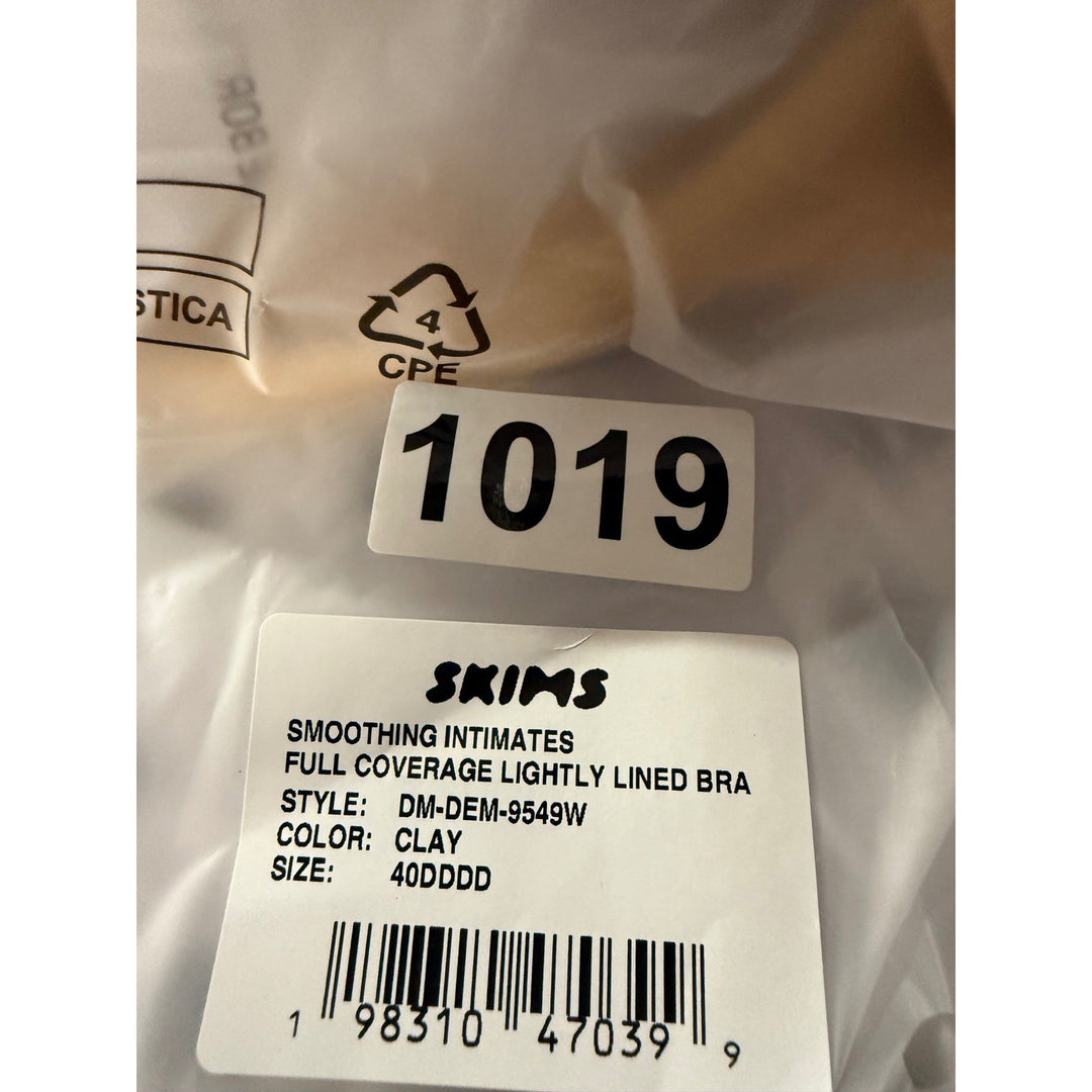 SKIMS Smoothing Intimates Full Coverage Lightly Lined Bra Clay 40DDDD