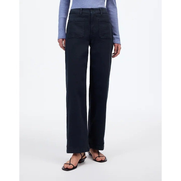 Madewell Emmett Wide Leg Crop Utility Pants Workwear High Rise Size 31T