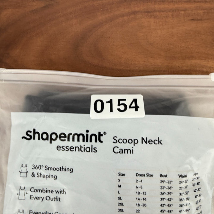 Shapermint Essentials All Day Every Day Scoop Neck Cami Womens 3XL Black Stretch