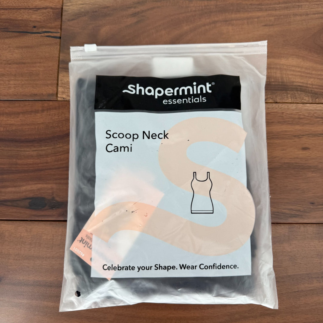 Shapermint Essentials All Day Every Day Scoop Neck Cami Top Womens 3XL Black