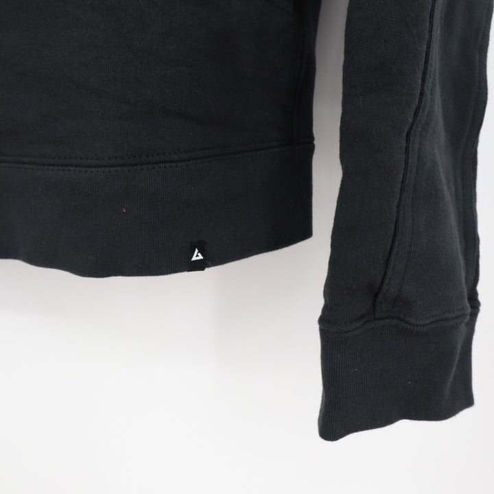 American Giant Full Zip Hoodie Black Cotton Sweatshirt Fleece Lined Size S