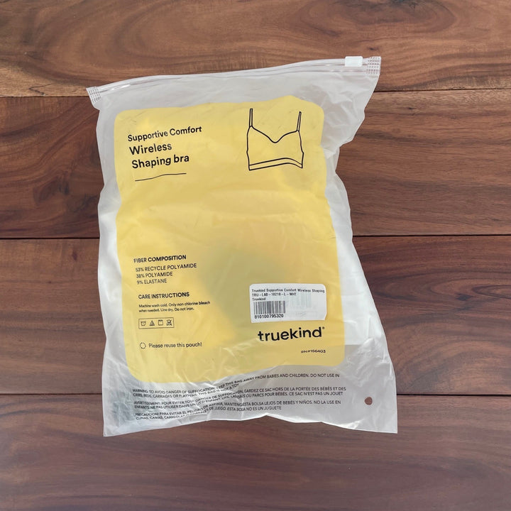 Truekind Supportive Comfort Wireless Shaping Bra L White