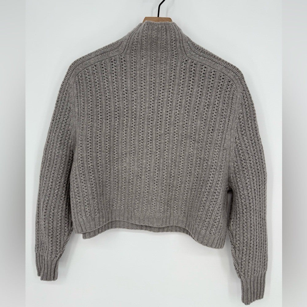 Madewell Pointelle-Stitch Mockneck Sweater Size XXS