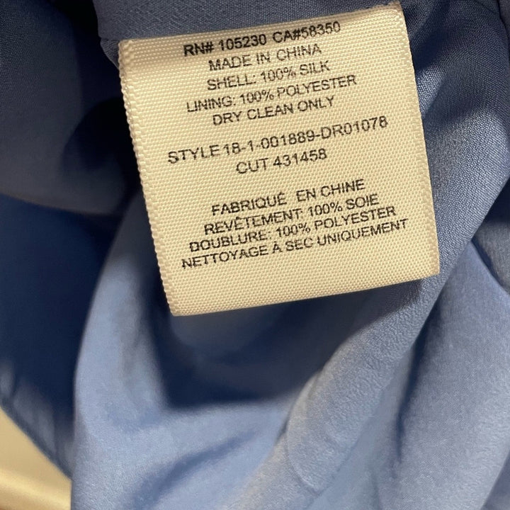 Joie Cold-Shoulder Denisha Ruffled Silk Dress Size L