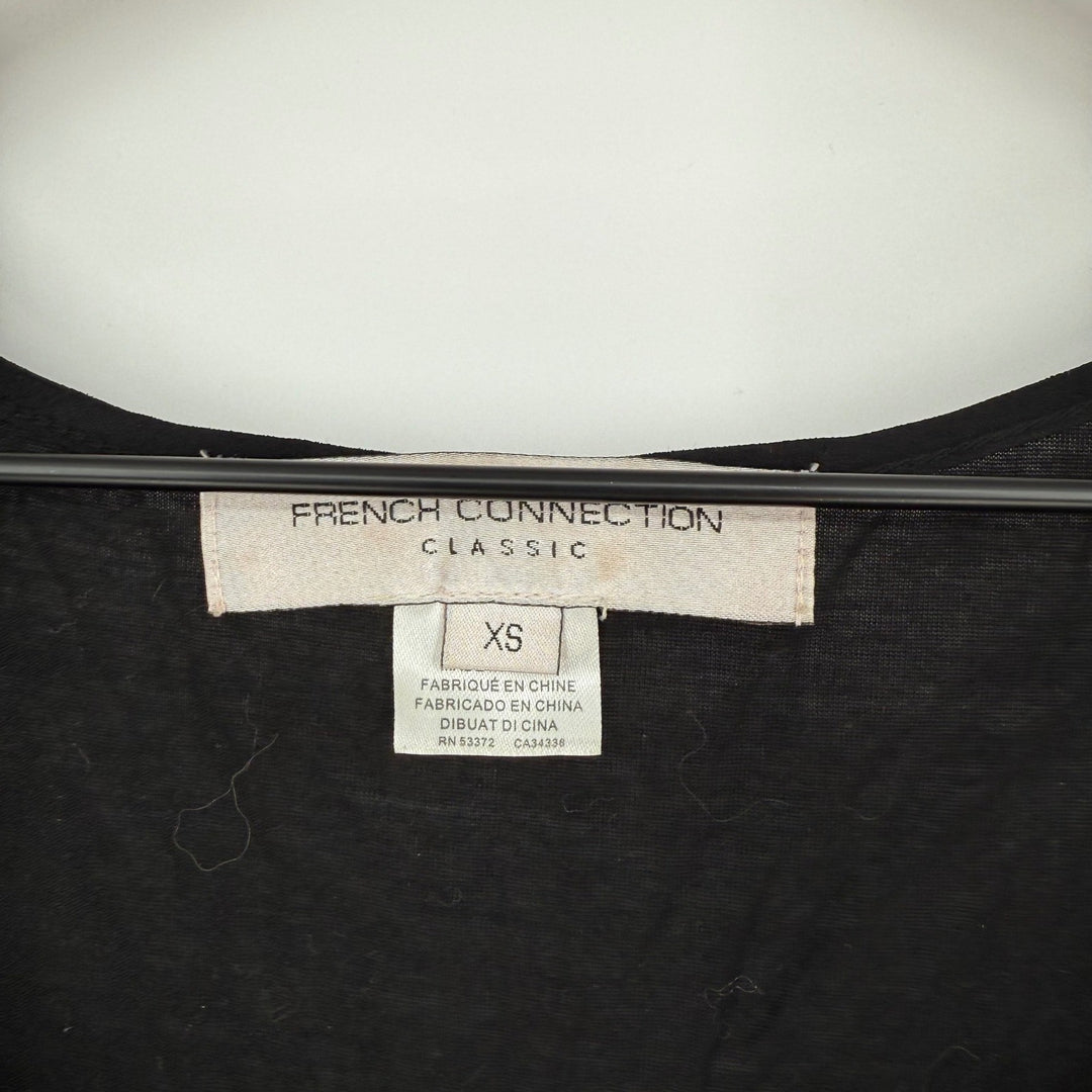 French Connection Classic Black Sleeveless Tank Top XS