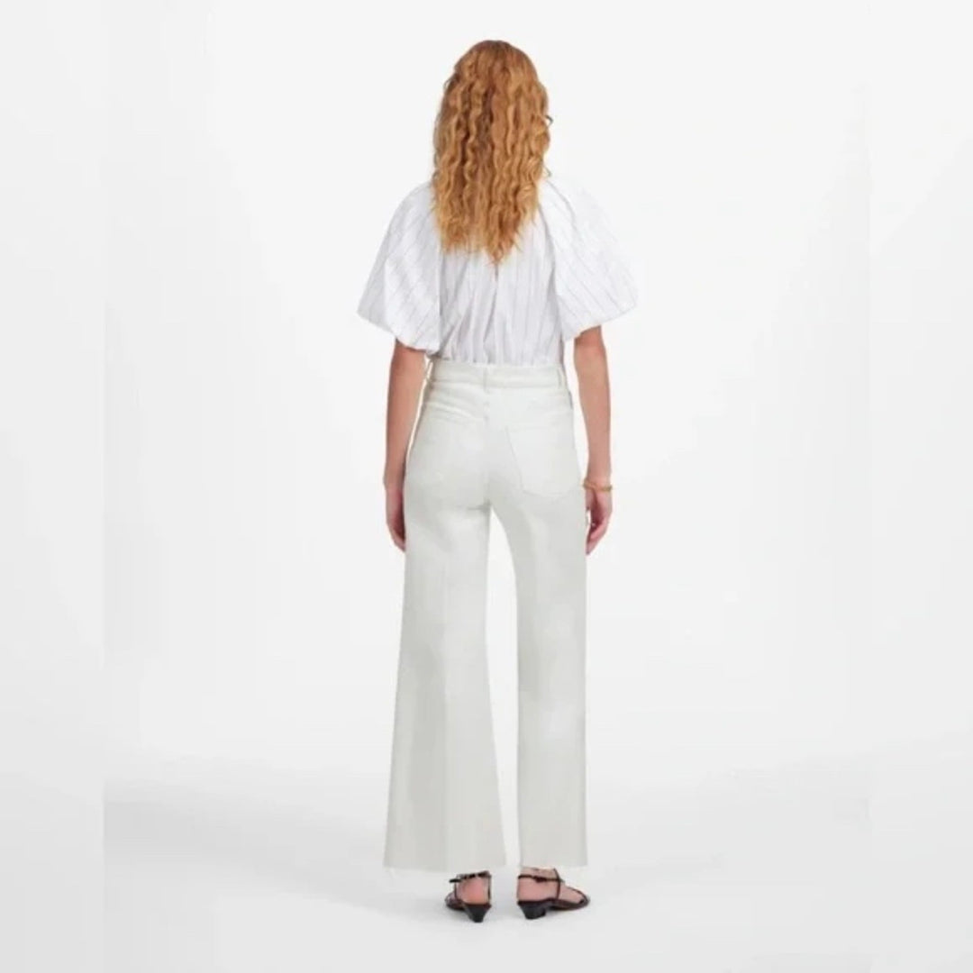 Madewell Flared Wide-Leg Crop Jeans Size 30