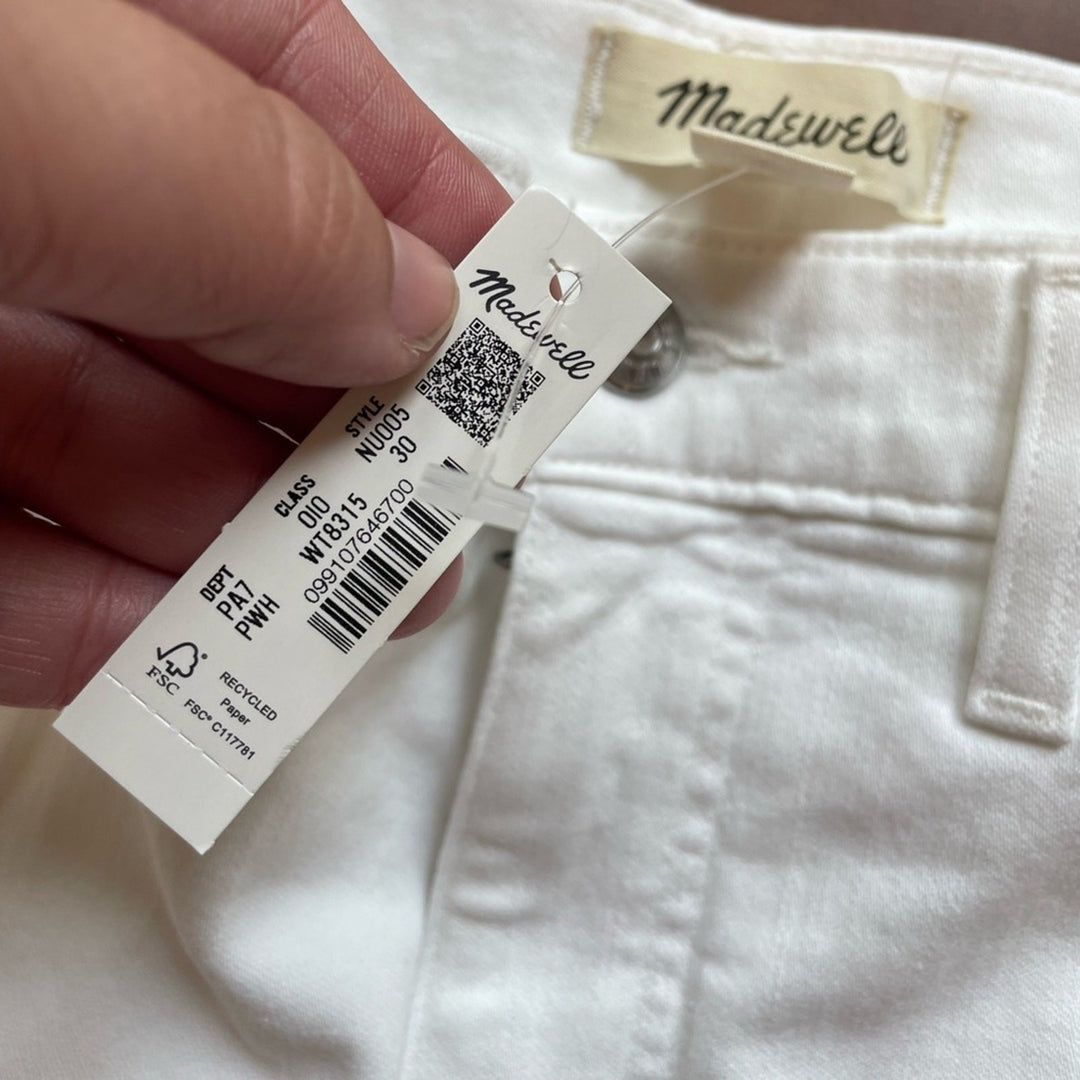 Madewell Flared Wide-Leg Crop Jeans Size 30