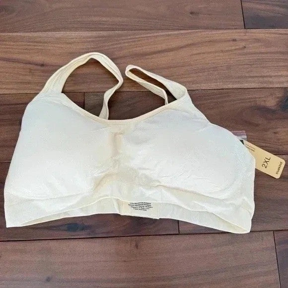 Truekind Supportive Comfort Wireless Shaping Bra Chai Size L
