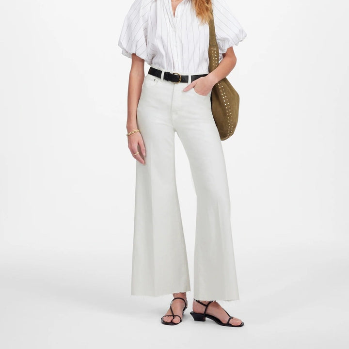 Madewell Flared Wide-Leg Crop Jeans Size 30