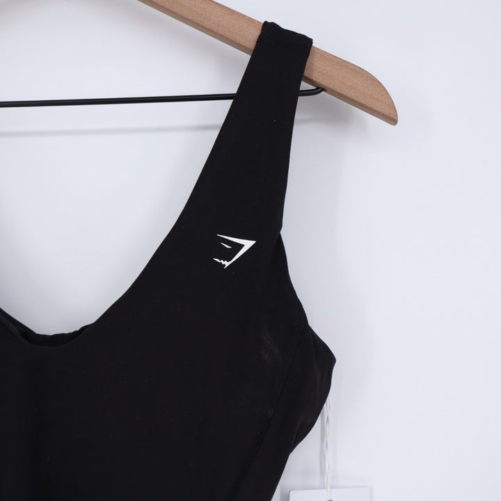 Gymshark Ruche Tank Black Body Fit S Activewear Workout Athletic