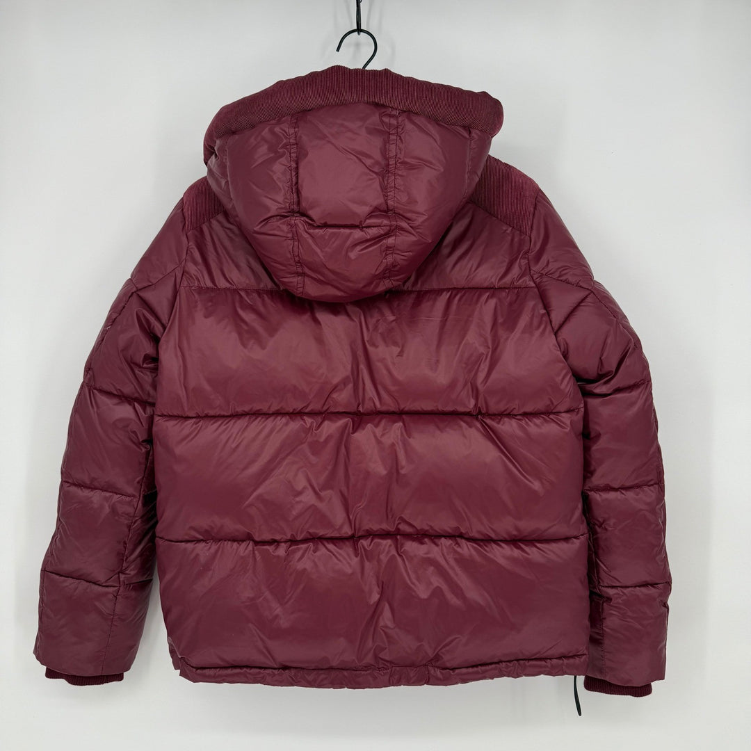 Koolaburra by UGG Burgundy Corduroy Puffer Hooded Jacket Size S/P