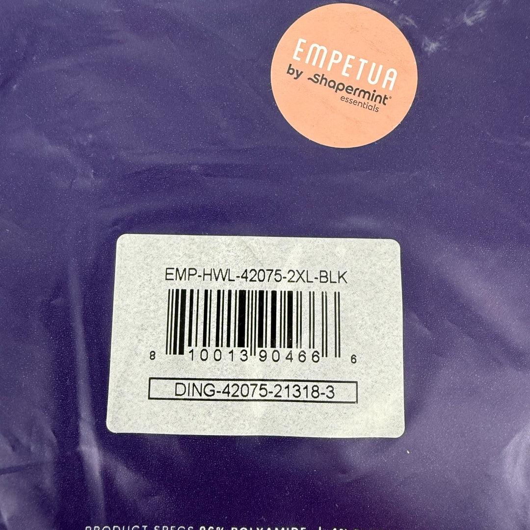 Empetua by Shapermint High Waisted Shaping Leggings Womens 2XL Black Seamless