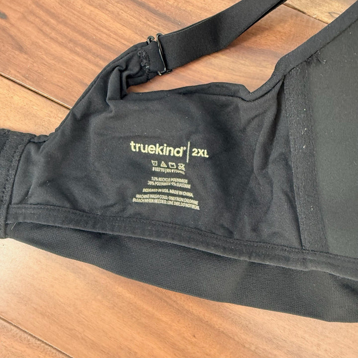 Truekind Supportive Comfort Wireless Shaping Bra Black 2XL