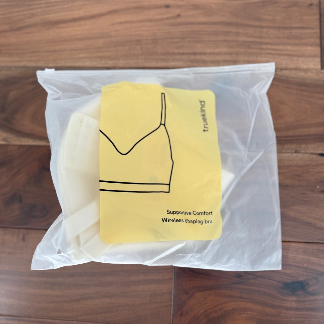 Truekind Supportive Comfort Wireless Shaping Bra XL Beige New