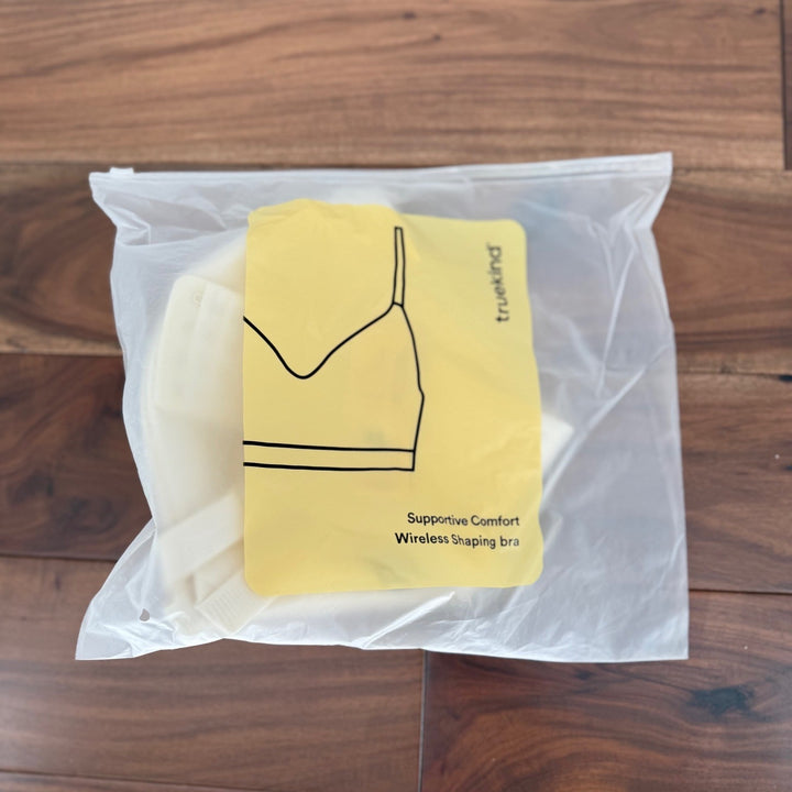 Truekind Supportive Comfort Wireless Shaping Bra XL Beige New