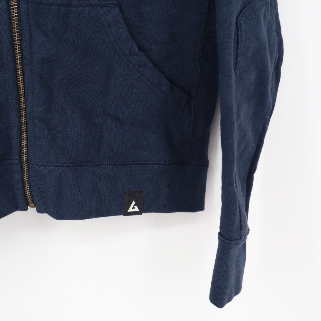 American Giant Relaxed Classic Full Zip Oxford Blue Cotton XS Hoodie Made in USA