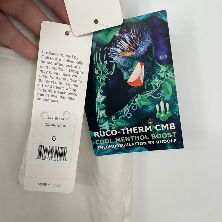 Gottez Lifestyle White Comfort Slim Fit Golf Pants Womens Size 6 Activewear