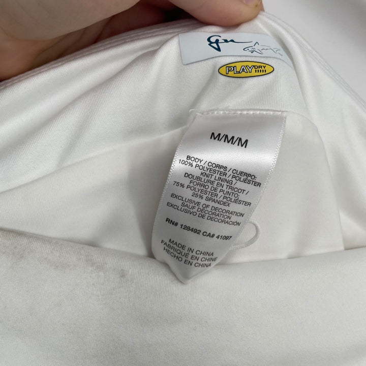 Greg Norman Womens White Golf Skort Crossover Flounce Pull On Size M