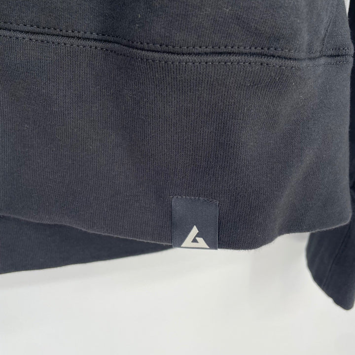 American Giant Women's Full Zip Hoodie Sweatshirt Black Cotton Size Small Casual