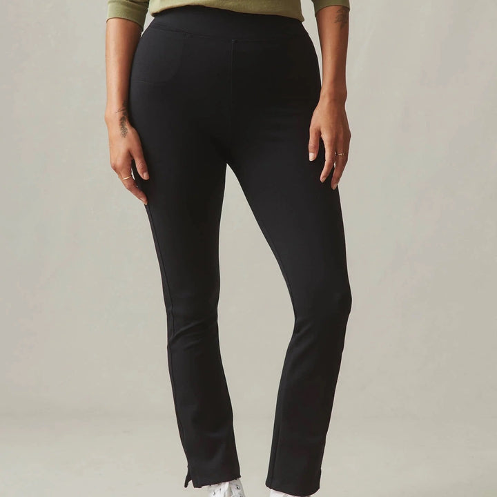 American Giant Black Bootcut Leggings Pants Womens Size 6 Made in USA