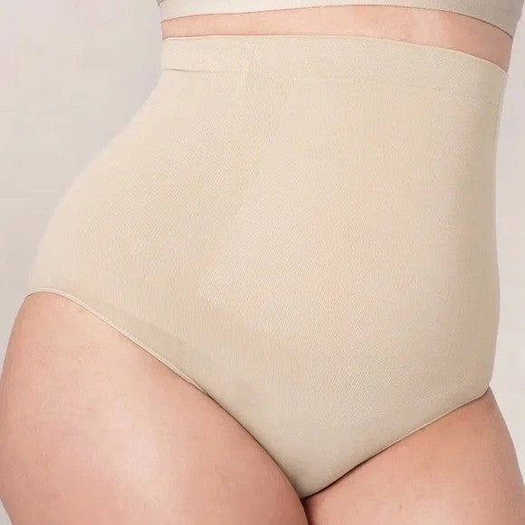 Shapermint Essentials High Waisted Shaping Briefs Beige XL 2XL