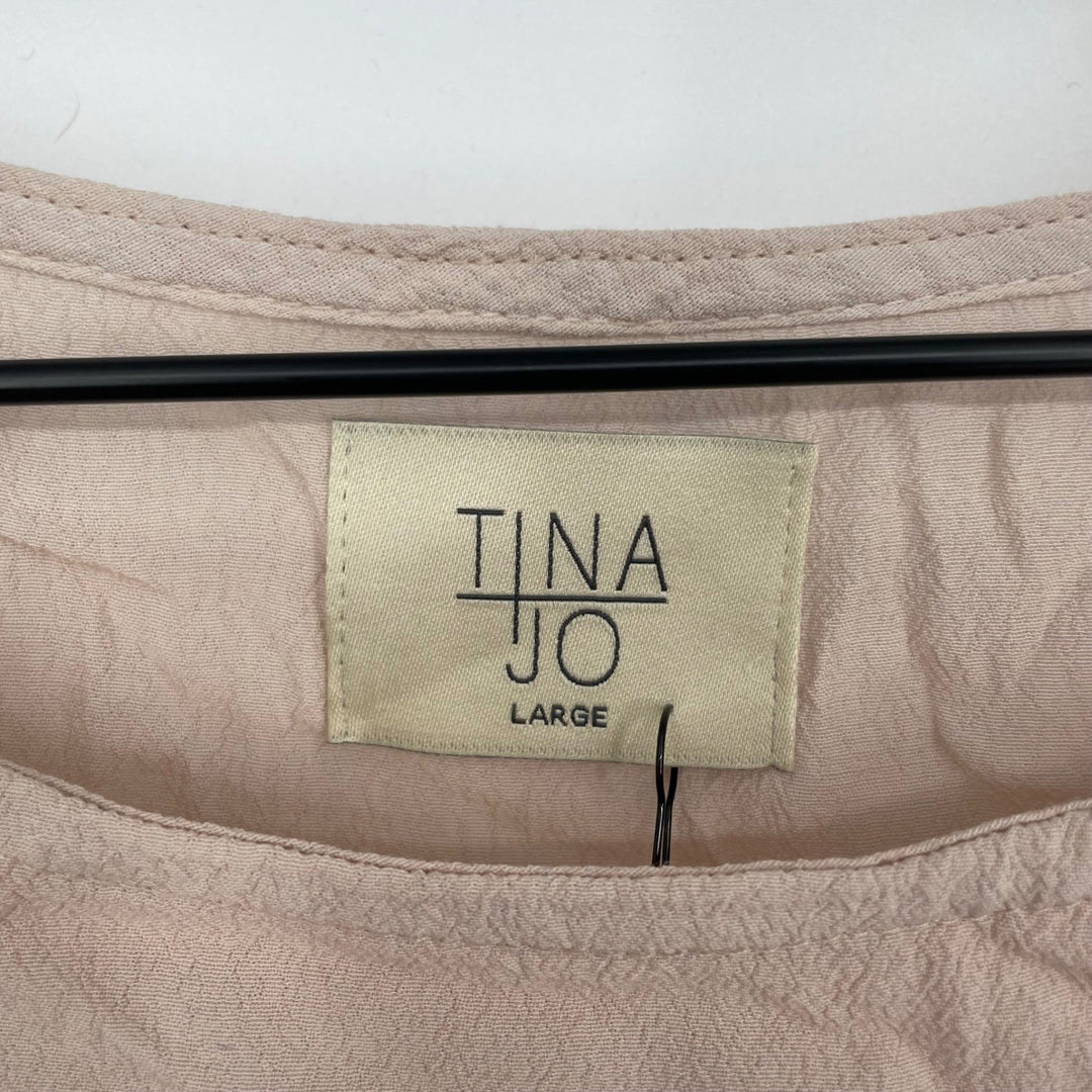 Tina Jo Tie Dye Sleeveless Tank Top Women Large Pink Rayon Casual Top