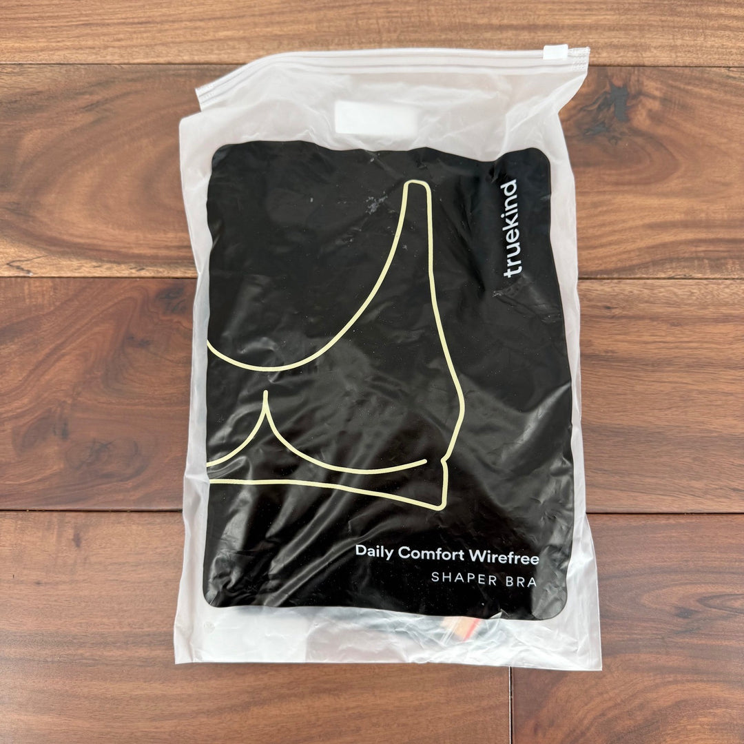 Truekind Daily Comfort Wirefree Shaper Bra Black Everyday Support