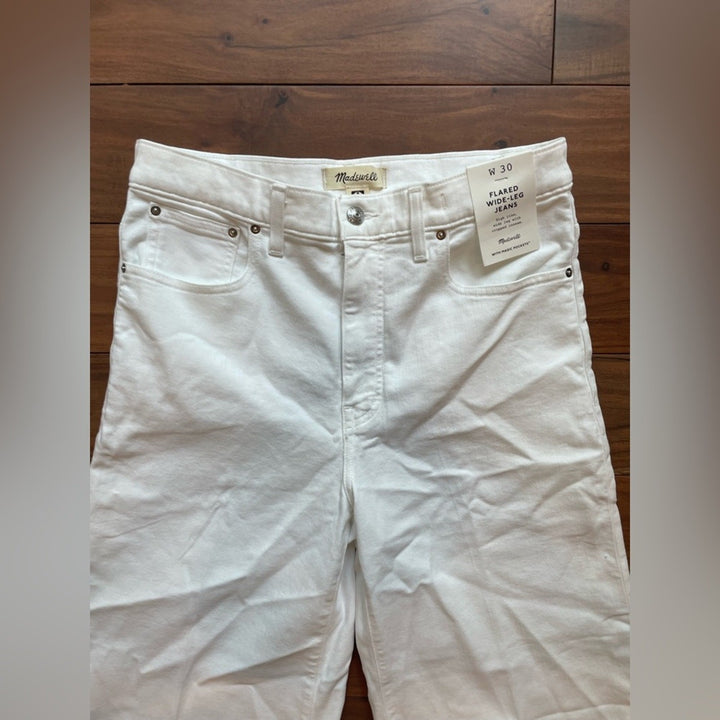 Madewell Flared Wide-Leg Crop Jeans Size 30