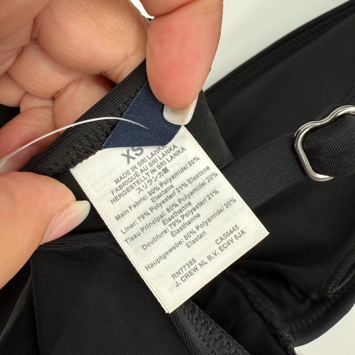 J.Crew Ruched Plunge Tankini Top Size XS