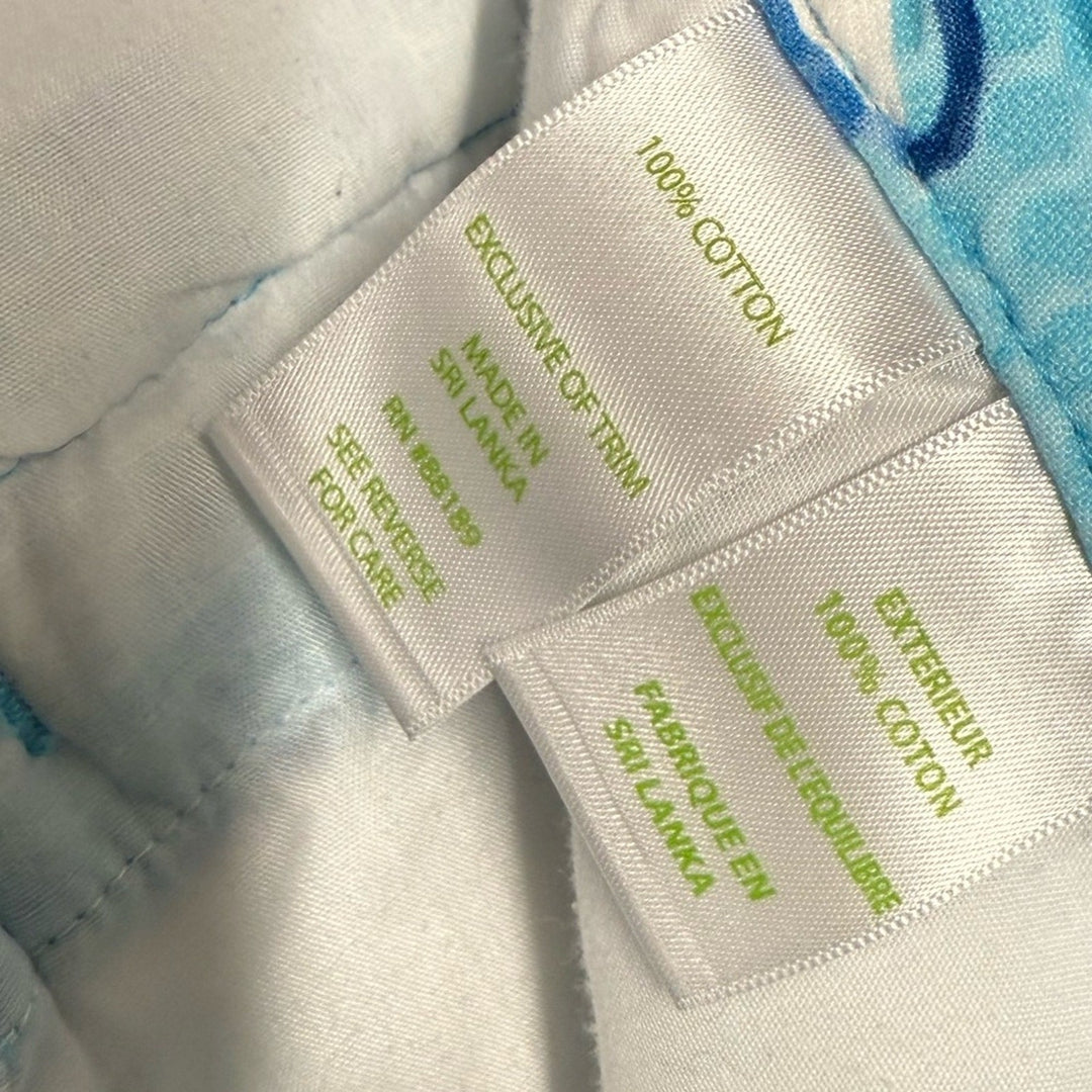 Lilly Pulitzer Waffle Breakwater Daisy Adie Blue Floral Shorts Size 6