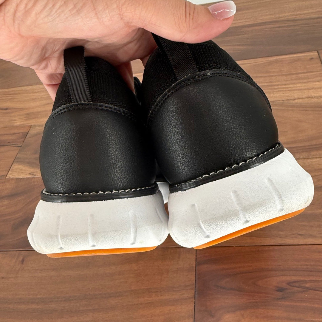 SVNKE Black Knit Sneakers Casual Comfort Walking Shoes