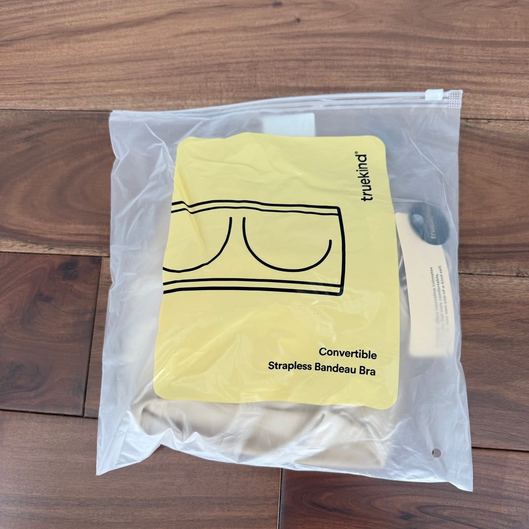 Truekind Convertible Strapless Bandeau Bra Extra Large XL Chai NWT