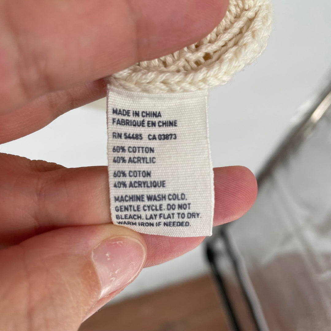 American Eagle Outfitters Cream Cable Knit Cowl Neck Sweater Size S P