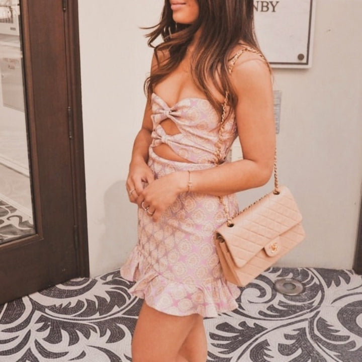 LPA Double Knot Mini Dress Size L