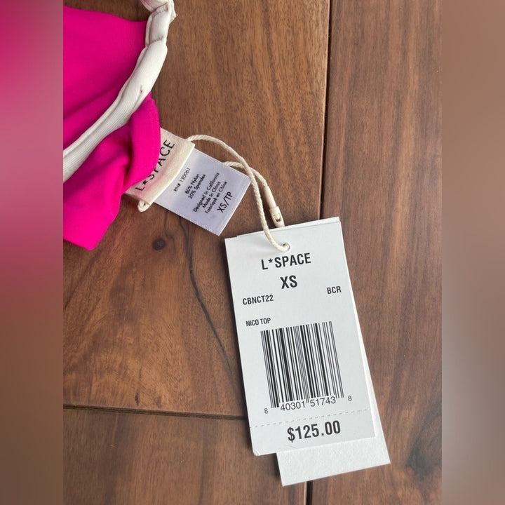 L Space Nico Bikini Top Size XS