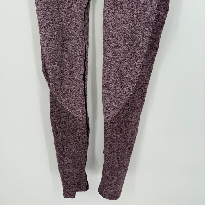 Gymshark Seamless Leggings Womens Small Purple Heather Skinny Leg Elastic Waist