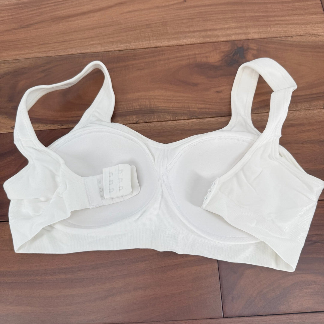 Truekind Cool Comfort Cotton Bralette White Size M 95 Cotton