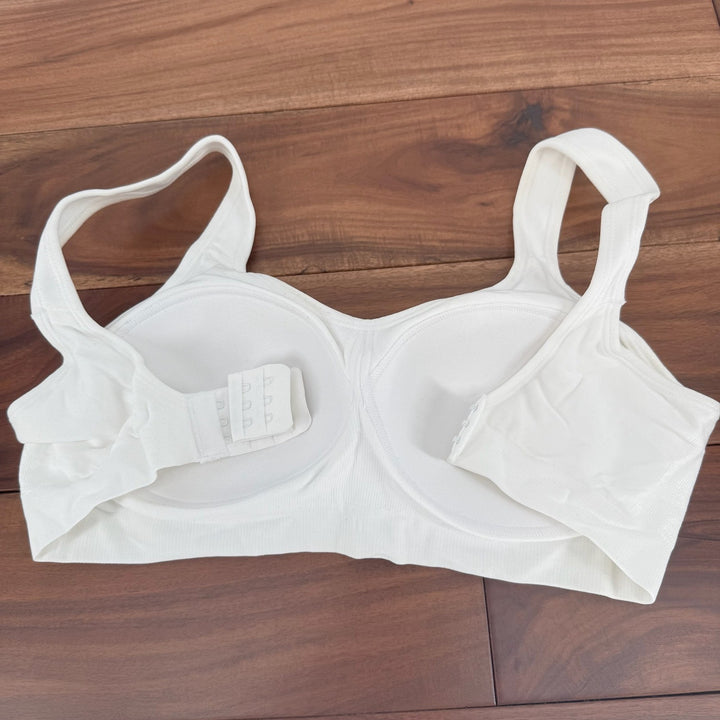 Truekind Cool Comfort Cotton Bralette White Size M 95 Cotton
