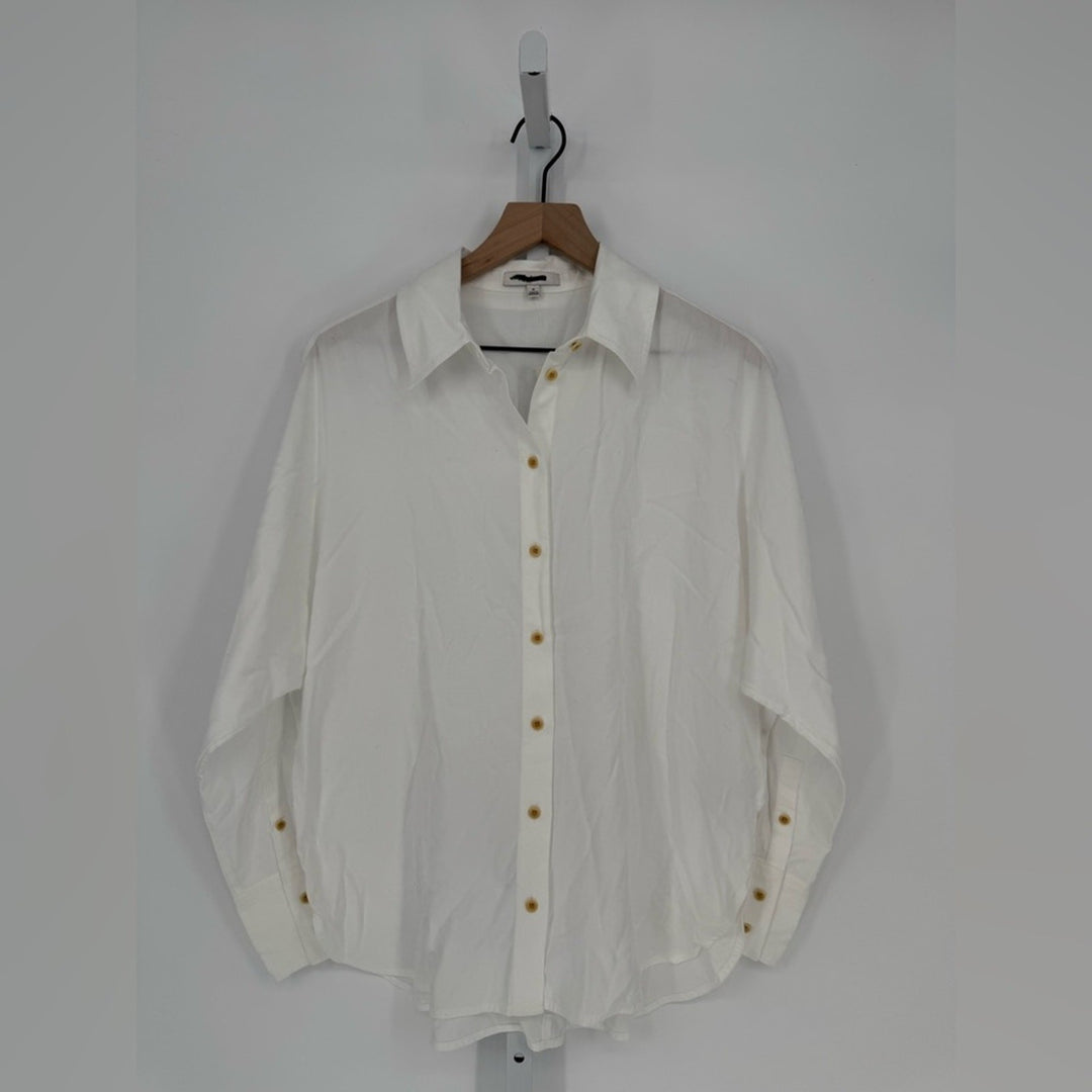 Madewell Relaxed Dolman Button-Up Shirt Size M