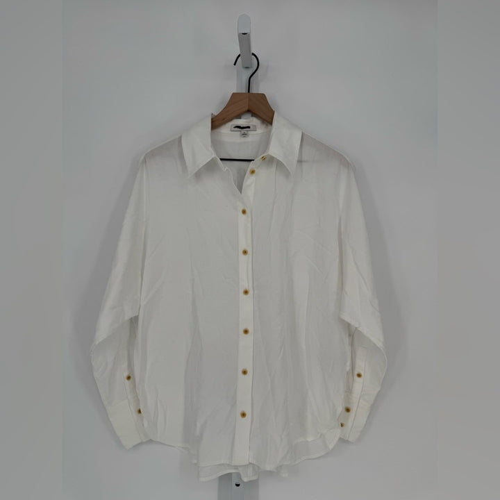 Madewell Relaxed Dolman Button-Up Shirt Size M