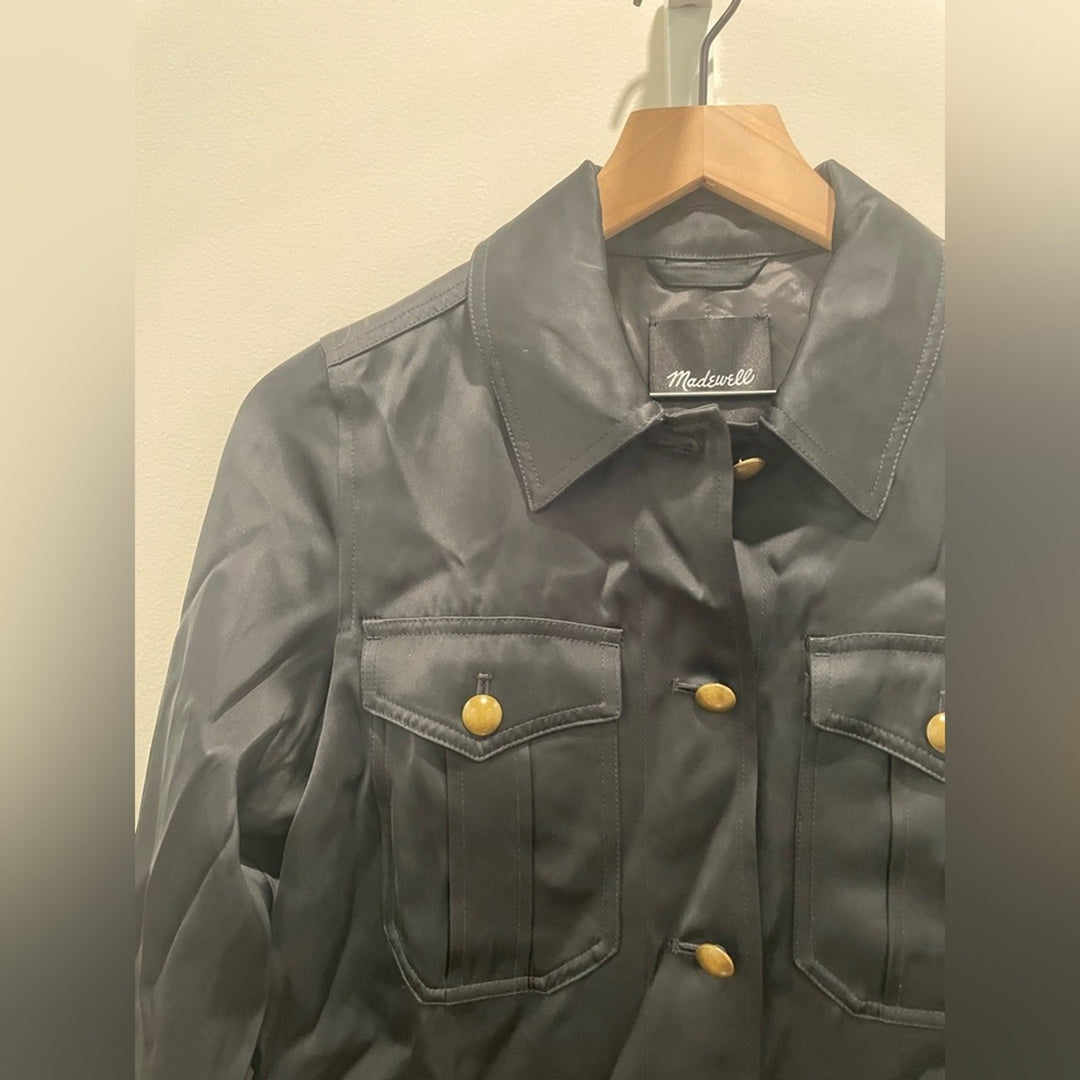 Madewell Double-Faced Satin Safari Jacket Size XXS