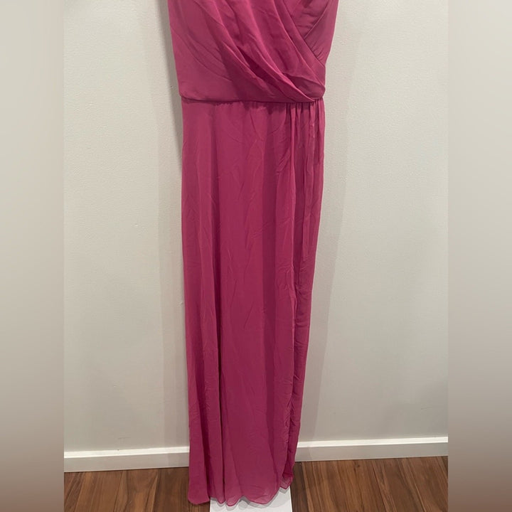 After Six Faux Wrap Criss Cross Back Maxi Dress Size 4