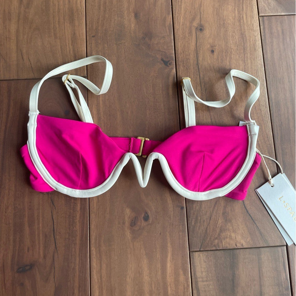 L Space Nico Bikini Top Size XS